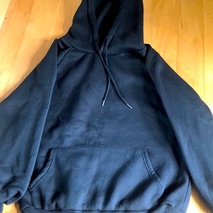 Small plain black hoodie (shein)